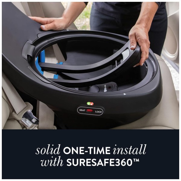 Encontraproduto.com.br - Cadeira de Bebe para Carro com Rotação de 360º e Cresce com Seu Filho, Oferecendo 3 Modos de Uso, para Crianças de 1,8 kg a 54 kg, Evenflo Gold
