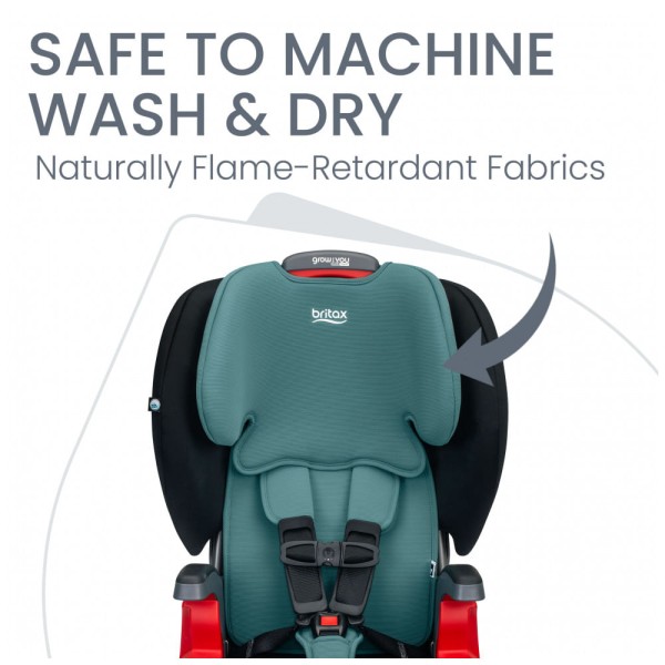 Encontraproduto.com.br - Britax cresce com você ClickTight Harness 2 Booster, Green Contour SafeWash