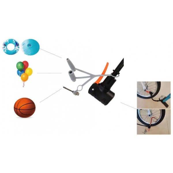 Encontraproduto.com.br - Bomba de bicicleta manual com Schrader e Presta, almofada de pé antiderrapante mangueira durável de alta pressão de escolha, escolha sua opção, TPI,