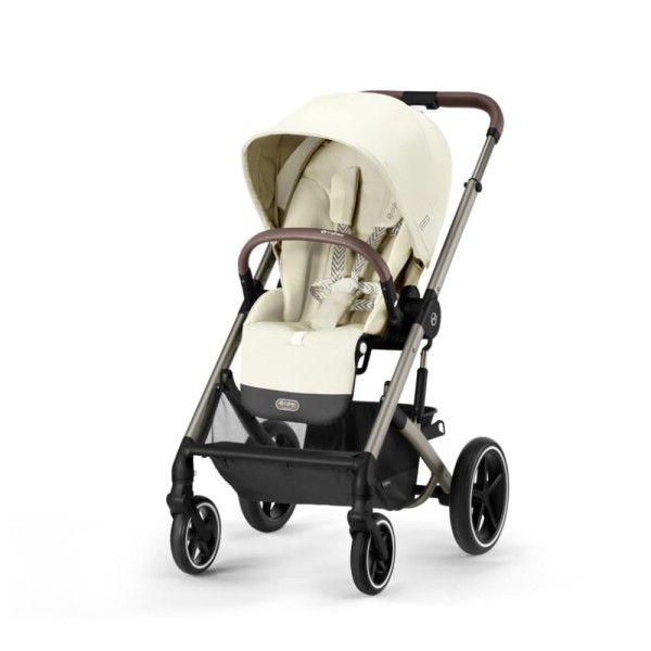 Encontraproduto.com.br - Carrinho de Bebê com Assento Reversível, Arnês de Um Puxão e Reclinação Múltipla, Cybex Balios S Lux, Bege