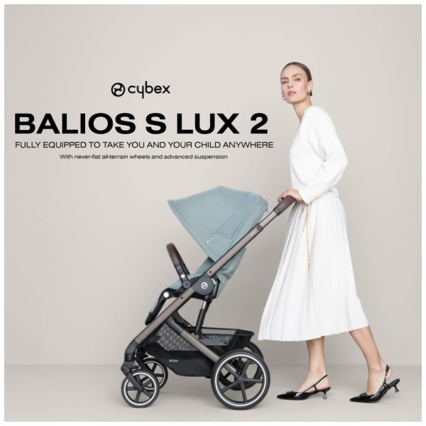 Encontraproduto.com.br - Carrinho de Bebê com Assento Reversível, Arnês de Um Puxão e Reclinação Múltipla, Cybex Balios S Lux, Bege