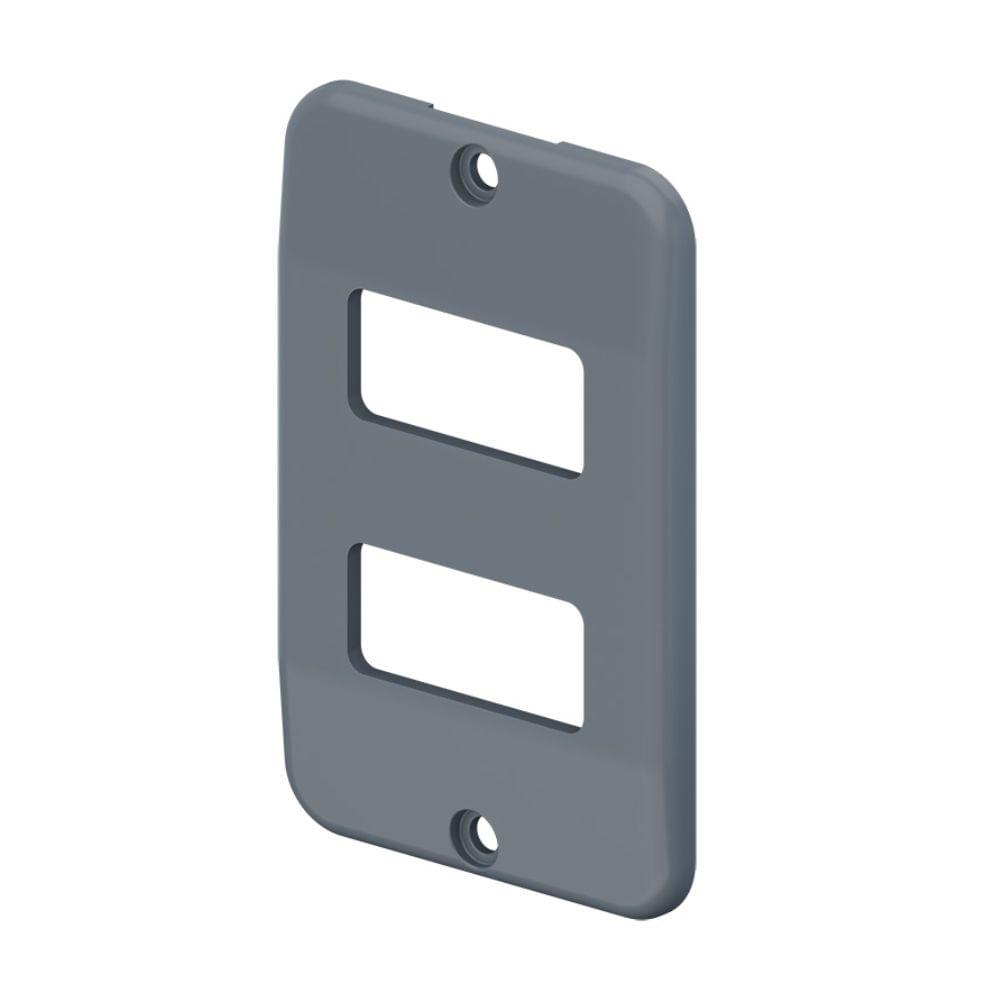 Placa Para 2 Interruptores 4x2 3600553 Preto Tigre