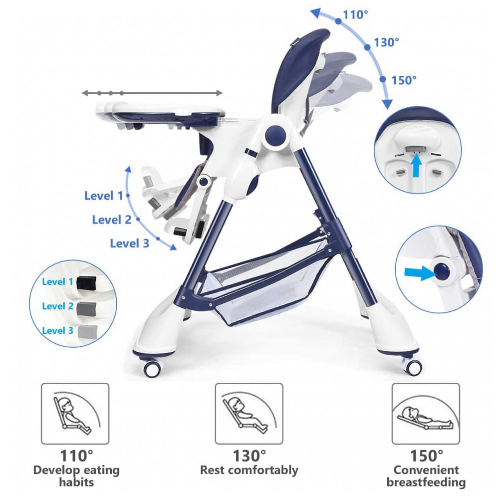 Carrinho de Bebê de 3 Rodas Ideal para Corridas, Dobrável com Assento em Zigue Zague, Veer Switch&Jog , Preto