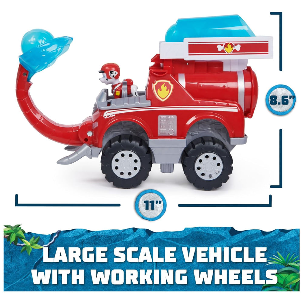 Encontraproduto.com.br - Caminhão de Bombeiros Marshall Elephant com Lançador de Projéteis e Boneco de Ação para Crianças Acima de 3 Anos, Patrulha Canina