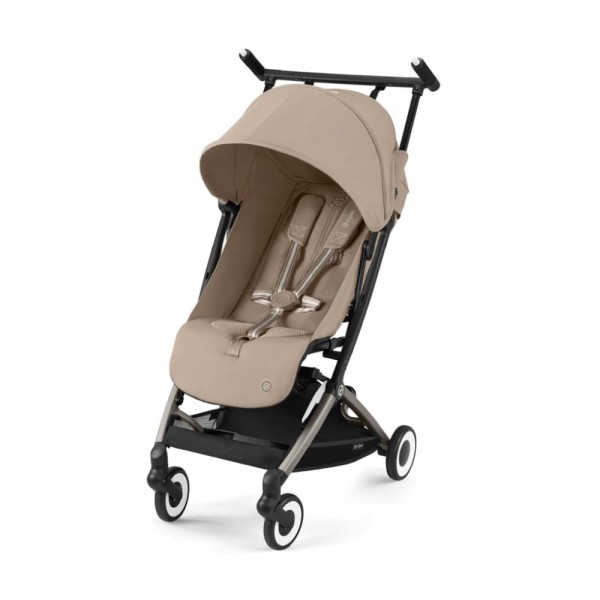 Encontraproduto.com.br - Carrinho de Bebê Ultracompacto com Suspensão Suave e Reclinação Ajustável com Uma Mão, Cybex Libelle, Bege
