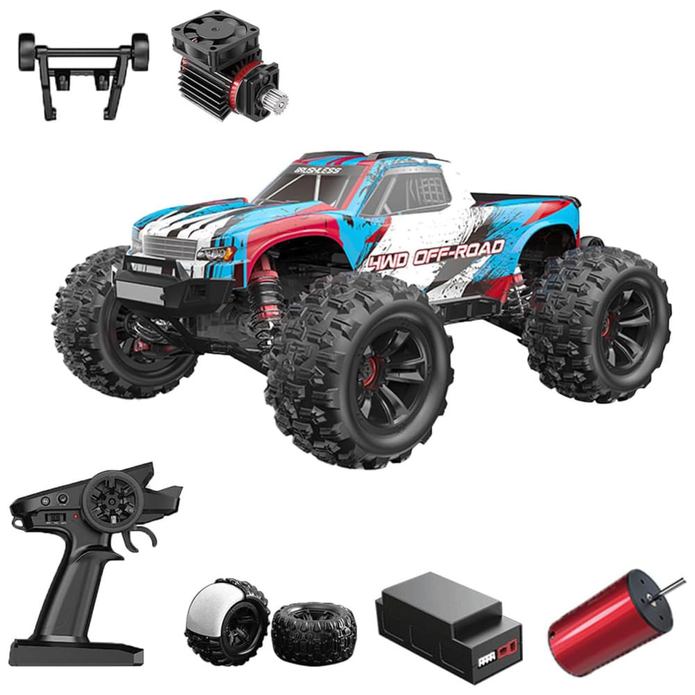 Caminhão RC 4x4 Off Road com Motor sem Escova, Escala 1/16, Atinge 45 km/h para Adultos e Adolescentes, Fenamx.