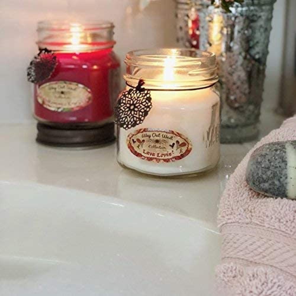 Way Out West Candles Vela de Aromaterapia para Casa 240mL, Aroma Floral, 2 Unidades