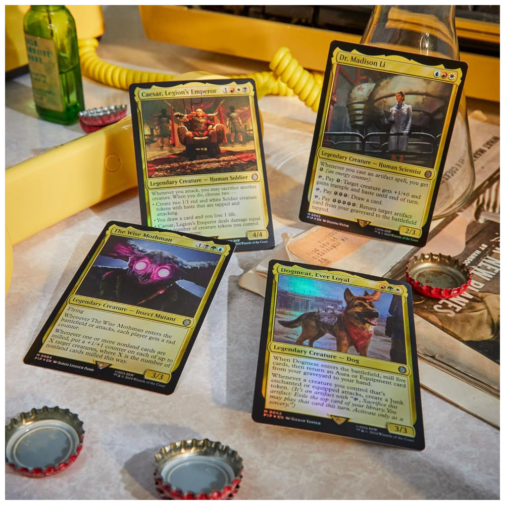 Encontraproduto.com.br - Magic: The Gathering Fallout Pacote de Decks de Comandante - Inclui todos os 4 Decks Hail Caesar, Scrappy Survivors, Science! e Mutant Menace
