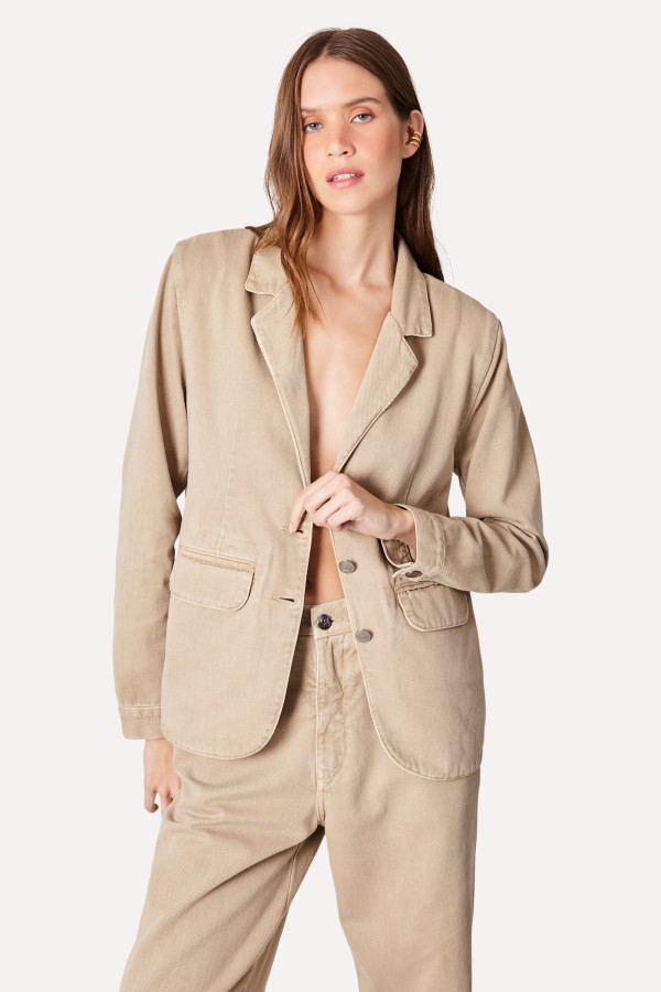 Encontraproduto.com.br - Blazer Sarja Alfaiataria
