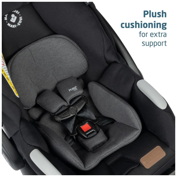 Encontraproduto.com.br - Carrinho de Bebê Travel System 5 em 1 Modular com Porta-Copos, Barra de Proteção e Capa de Chuva, Maxi Cosi Zelia Luxe, Preto
