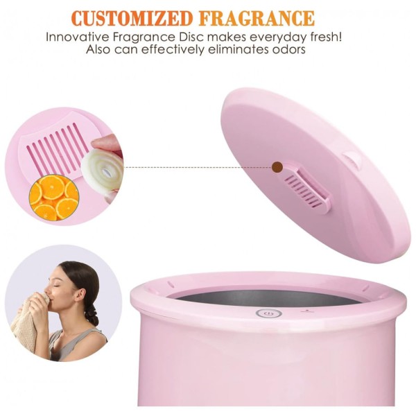 Encontraproduto.com.br - Aquecedor de Toalha Elétrico até 2 Toalhas com Desligamento Automático, 110V, Keenray CL1, Rosa