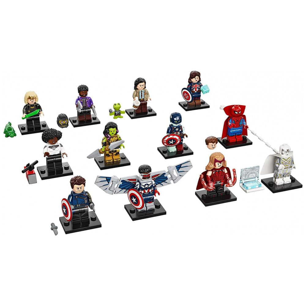 Encontraproduto.com.br - Marvel Series 1 Complete Full Set of 12 Minifigures 71031 Bagged, LEGO
