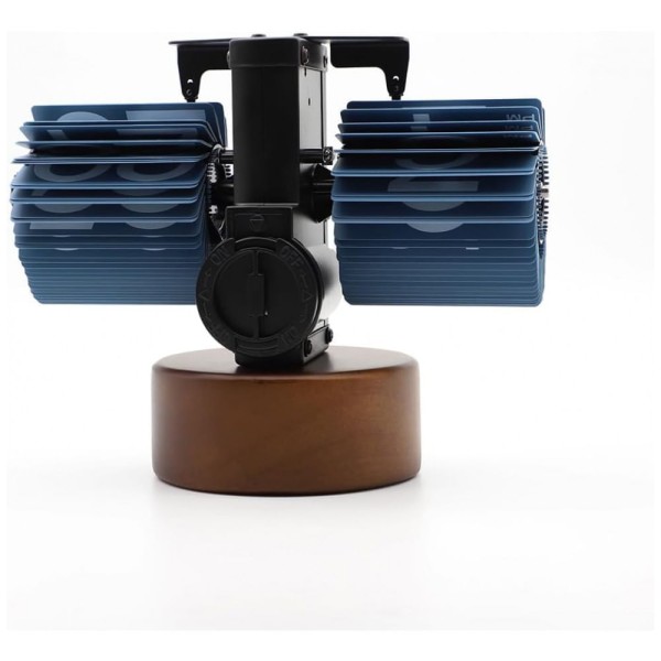 Encontraproduto.com.br - Relógio Retro Flip com Base de Madeira de Nogueira Operado por Bateria, Itigoitie, Marrom