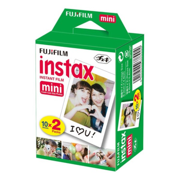 Filme Instax Mini Instantâneo Fujifilm com 20 Unidades