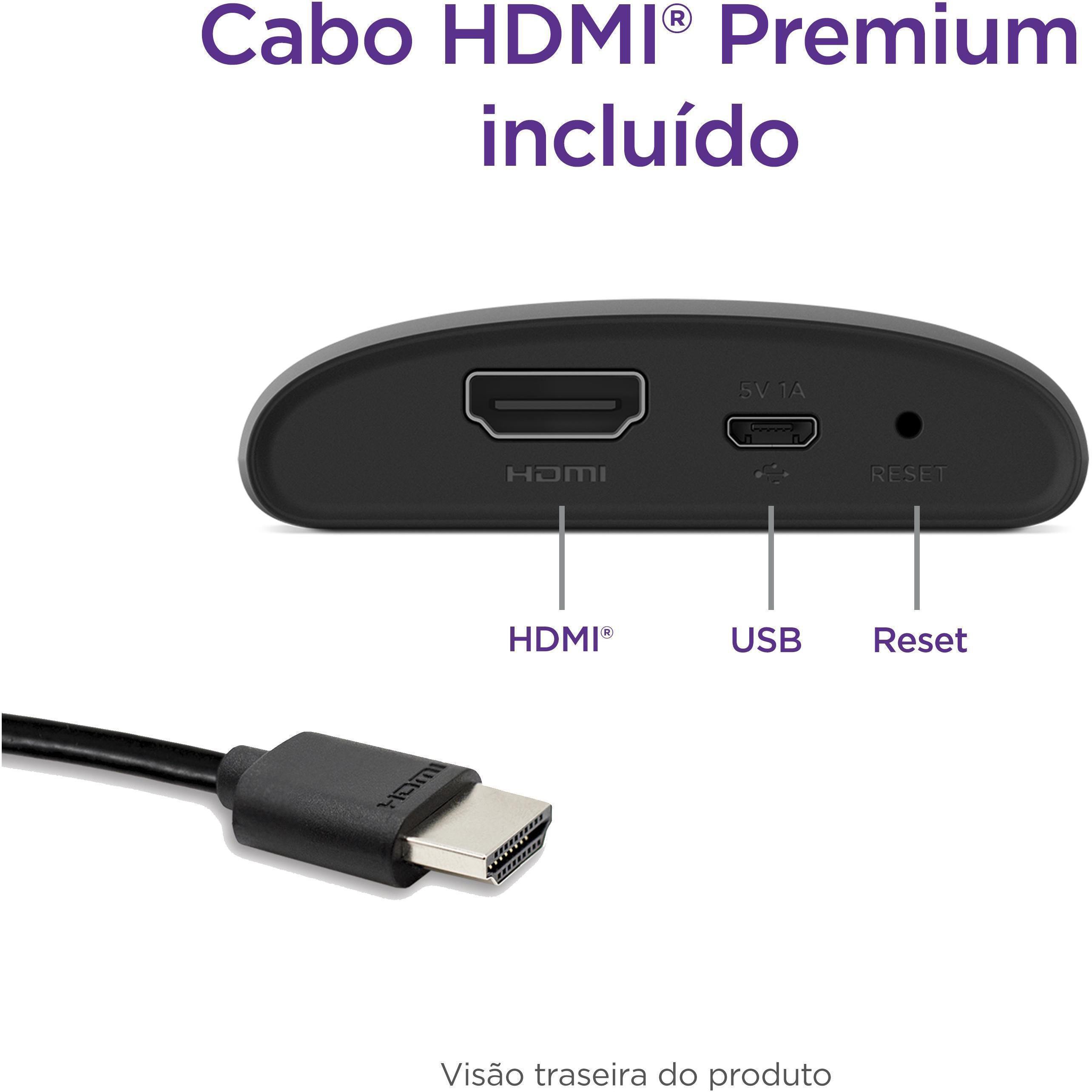 Encontraproduto.com.br - Conversor Roku Express Streaming Player em HD e Full HD Transforma sua TV em Smart TV NETFLIX APPLE TV PRIME DISNEY+ 3960BR-SG