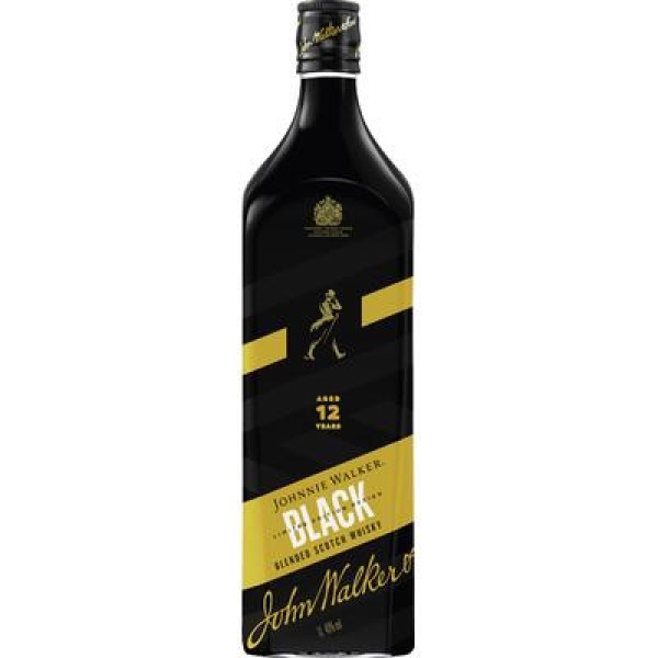 Encontraproduto.com.br - Whisky Johnnie Walker Edição Limitada Black Label Garrafa com 1L