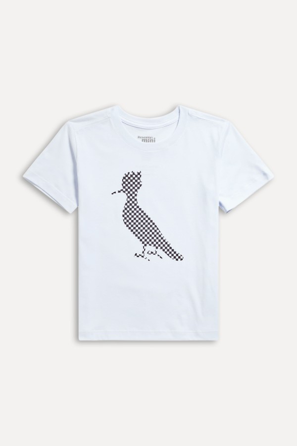 Camiseta Mc Mini Estampada Pica Pau Grid