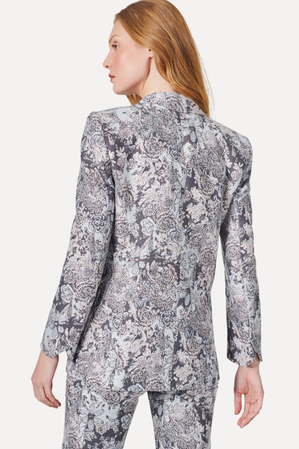 Encontraproduto.com.br - Blazer Alfaiataria Jacquard