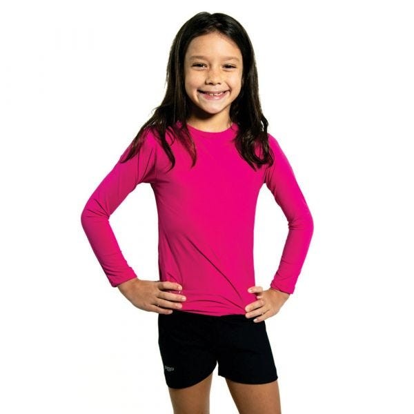 Pb Fashion Camisa Inf C Protetor Solar Rosa 0-1 Anos @