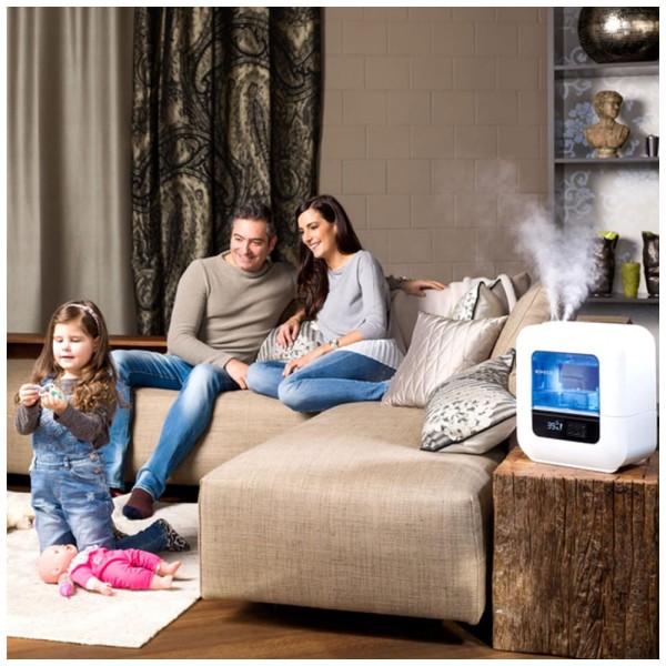 Encontraproduto.com.br - Umidificador Ultrassônico 15L de Névoa Variável com Modo de Autolimpeza e Display Digital, BONECO U700, Branco