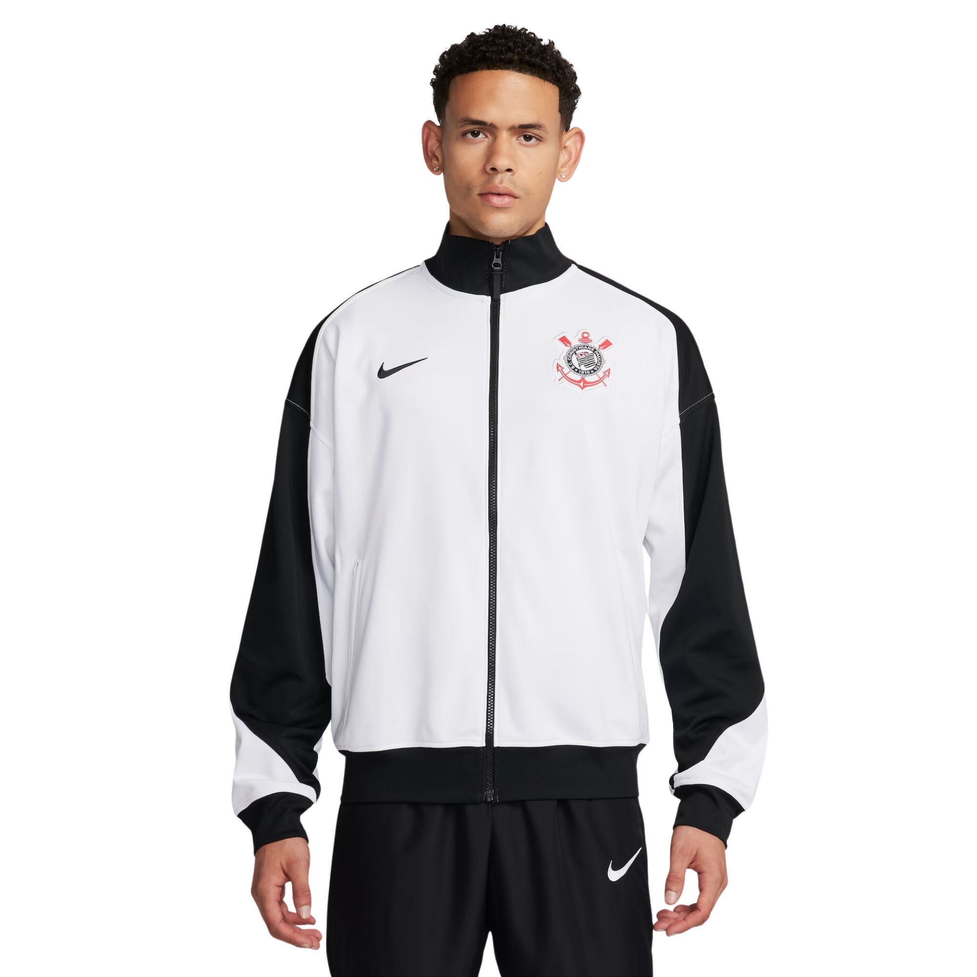 Jaqueta Corinthians Nike Hino Academy Pro Masculina - Branca