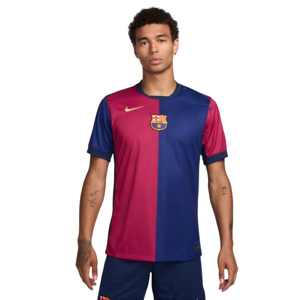 Camisa Barcelona I 24/25 Nike Torcedor Pro Masculina - Azul/Vermelha
