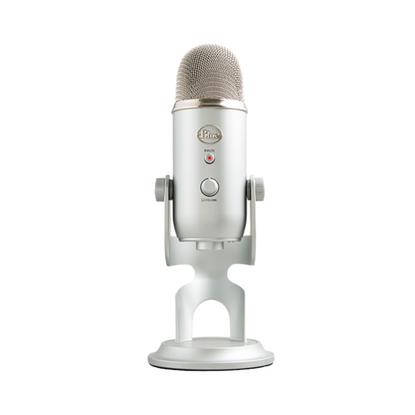 Microfone Condensador USB Blue Yeti Prata Logitech