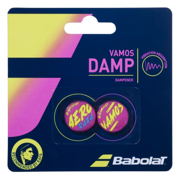 Anti Vibrador Babolat Vamos Damp X2 Rafa Unissex - Amarelo/Roxo