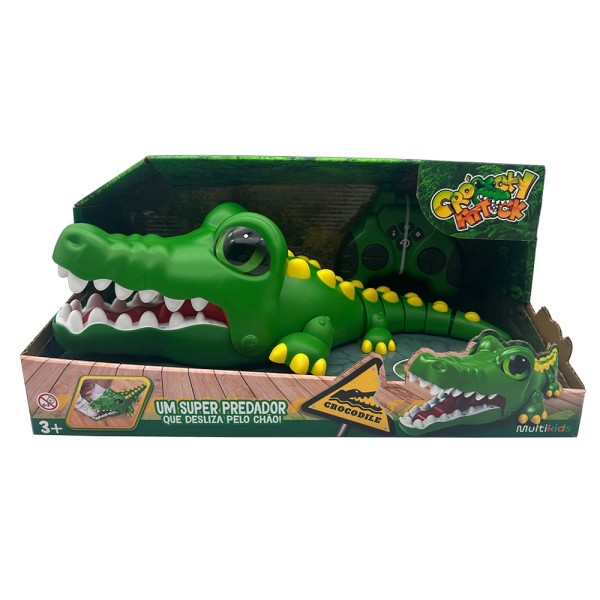 Crocodilo de Controle Remoto Crocky Attack Multikids - BR2255OUT [Reembalado]