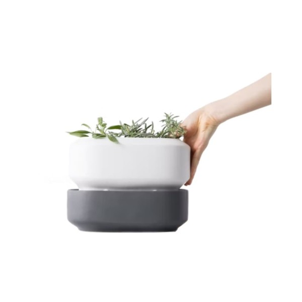Encontraproduto.com.br - Vaso para Ervas Com Sistema de Auto Regador Grande Chefn