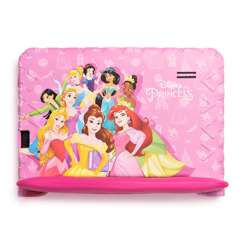 Encontraproduto.com.br - Tablet Infantil Princesas 4GB RAM + 64GB + Tela 7 pol + Case + Wi-fi + Android 13 + Quad Core Multi - NB418OUT [Reembalado]