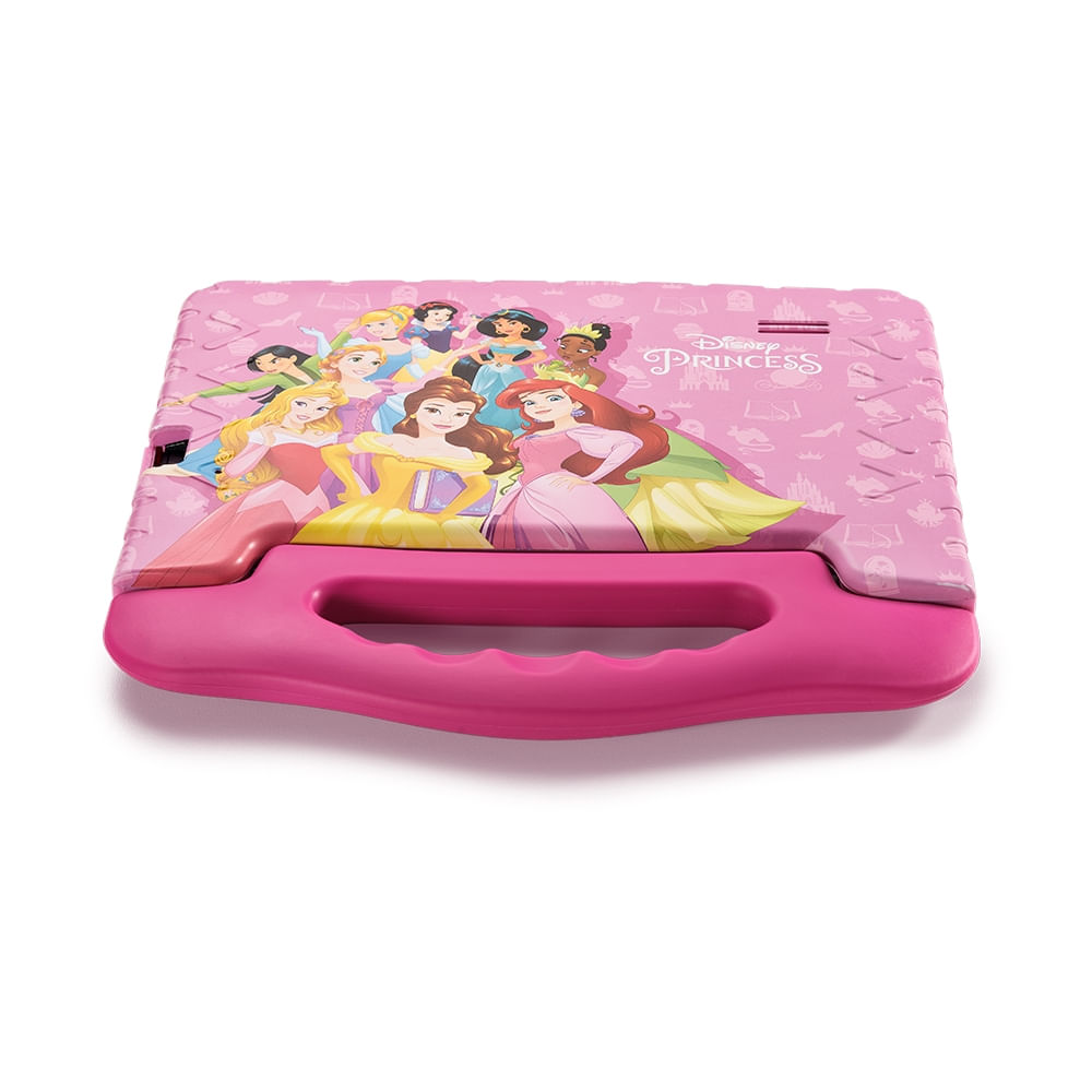 Encontraproduto.com.br - Tablet Infantil Princesas 4GB RAM + 64GB + Tela 7 pol + Case + Wi-fi + Android 13 + Quad Core Multi - NB418OUT [Reembalado]