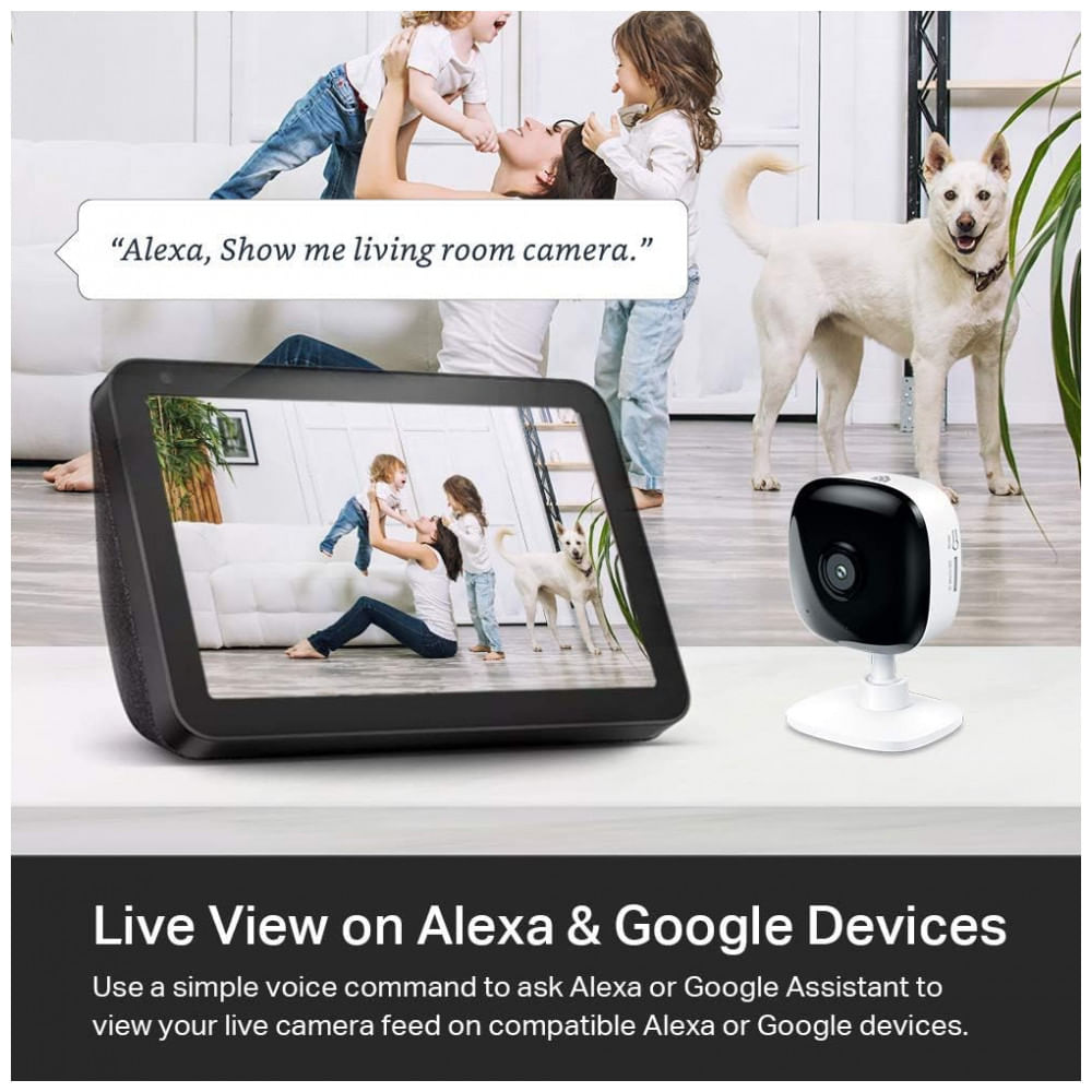 Encontraproduto.com.br - Baba Eletrônica Câmera 1080P com Detecção de Choro e Visão Noturna para IOS e Android, Kasa Smart EC60, Branca