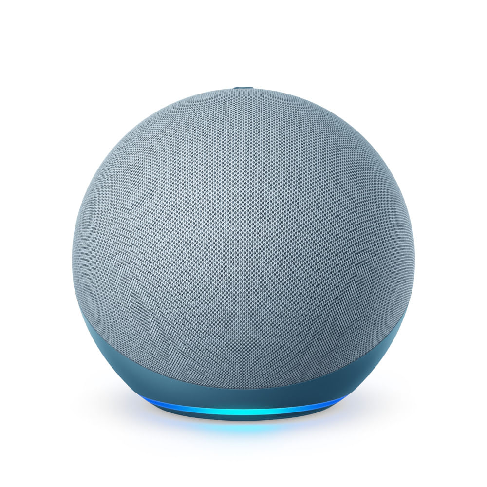 Encontraproduto.com.br - Amazon Echo com Alexa (4ª Geração): Com som premium e hub Zigbee de casa inteligente - Cor Azul