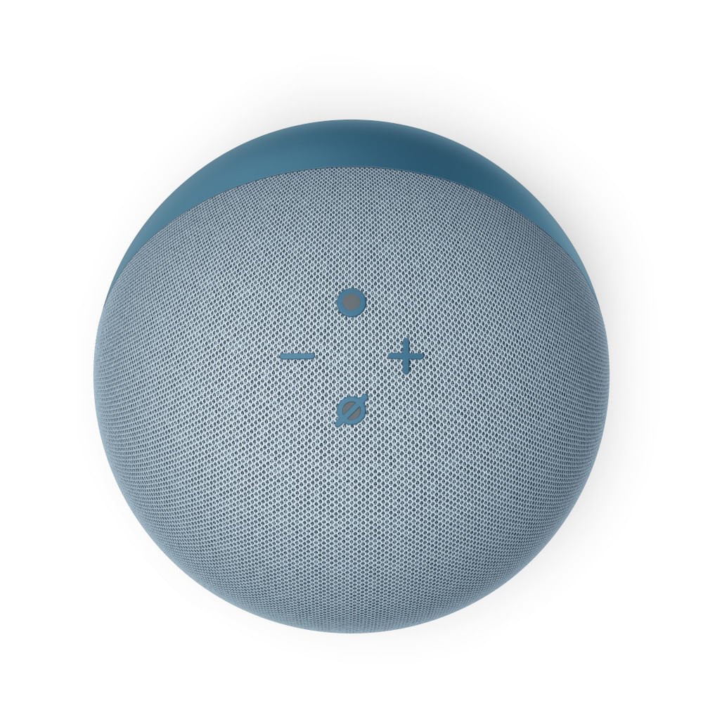 Encontraproduto.com.br - Amazon Echo com Alexa (4ª Geração): Com som premium e hub Zigbee de casa inteligente - Cor Azul