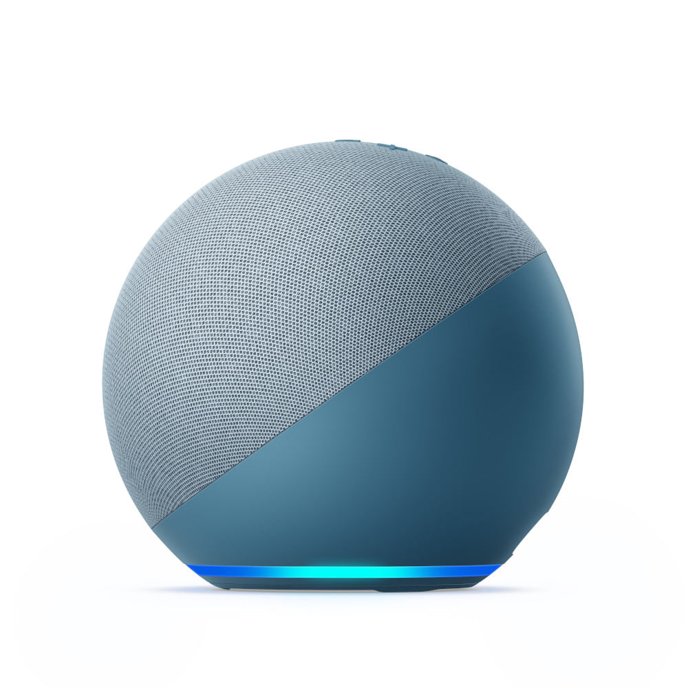 Encontraproduto.com.br - Amazon Echo com Alexa (4ª Geração): Com som premium e hub Zigbee de casa inteligente - Cor Azul