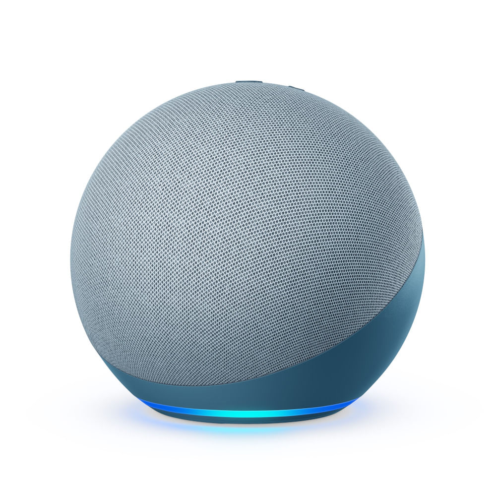 Encontraproduto.com.br - Amazon Echo com Alexa (4ª Geração): Com som premium e hub Zigbee de casa inteligente - Cor Azul