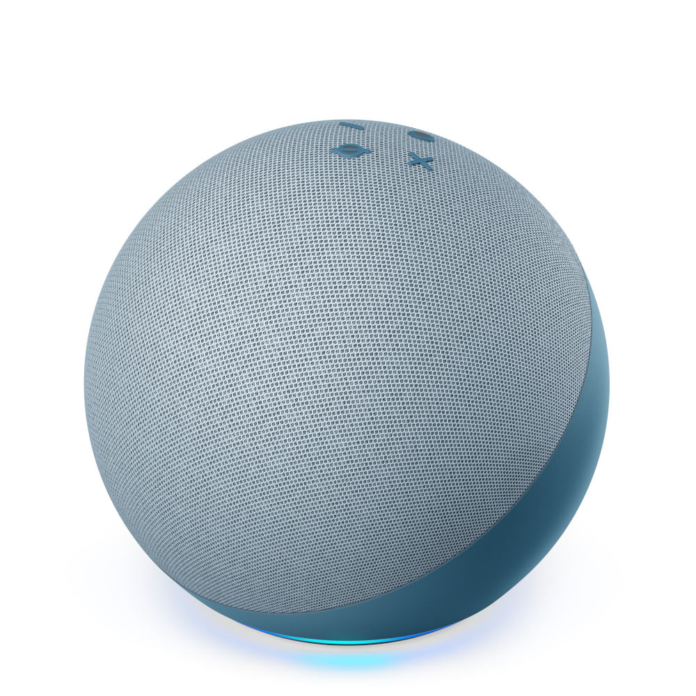 Encontraproduto.com.br - Amazon Echo com Alexa (4ª Geração): Com som premium e hub Zigbee de casa inteligente - Cor Azul