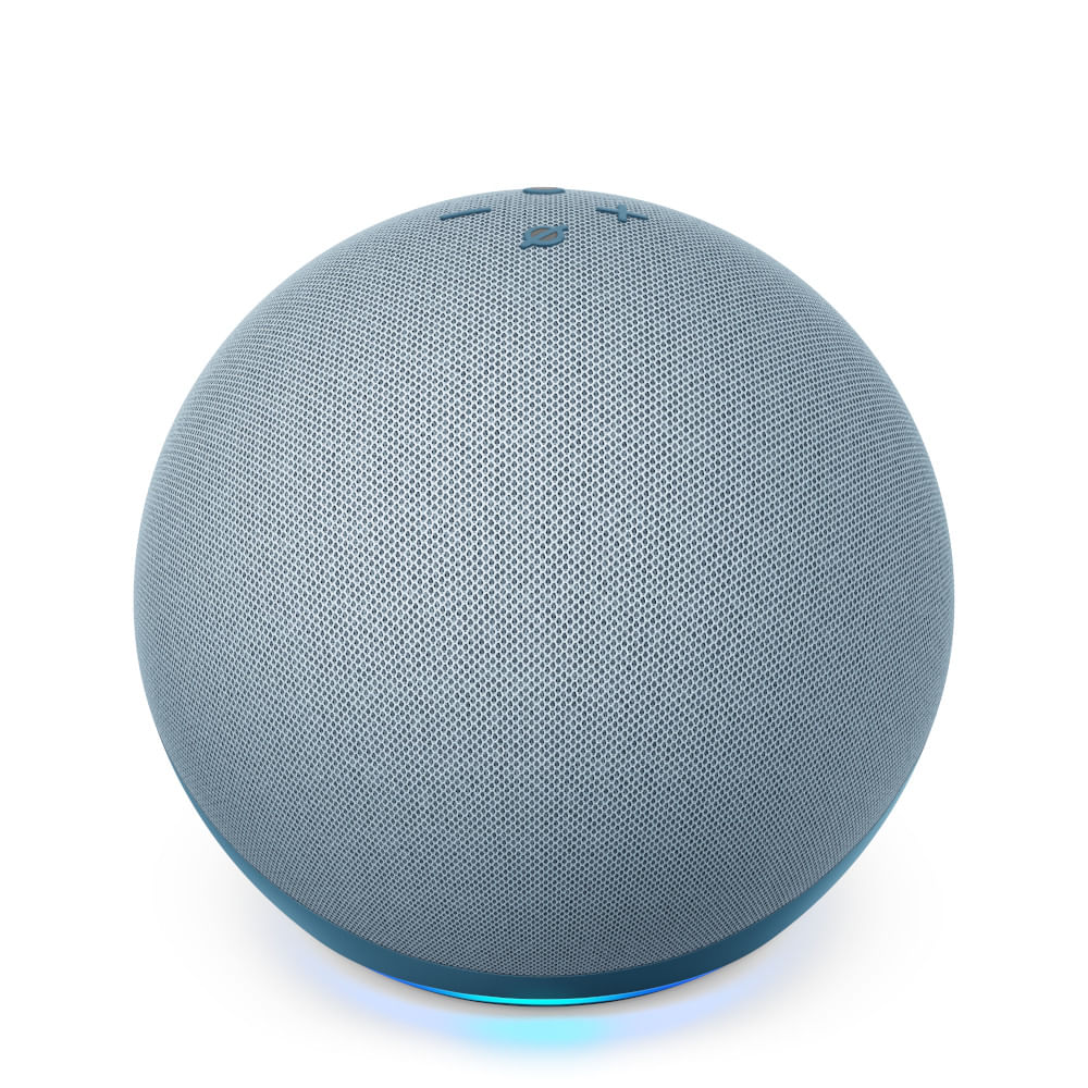 Encontraproduto.com.br - Amazon Echo com Alexa (4ª Geração): Com som premium e hub Zigbee de casa inteligente - Cor Azul