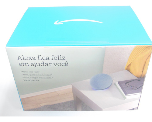 Encontraproduto.com.br - Amazon Echo com Alexa (4ª Geração): Com som premium e hub Zigbee de casa inteligente - Cor Azul