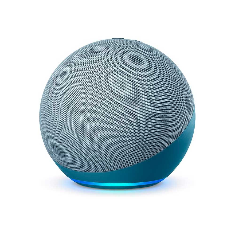 Encontraproduto.com.br - Amazon Echo com Alexa (4ª Geração): Com som premium e hub Zigbee de casa inteligente - Cor Azul