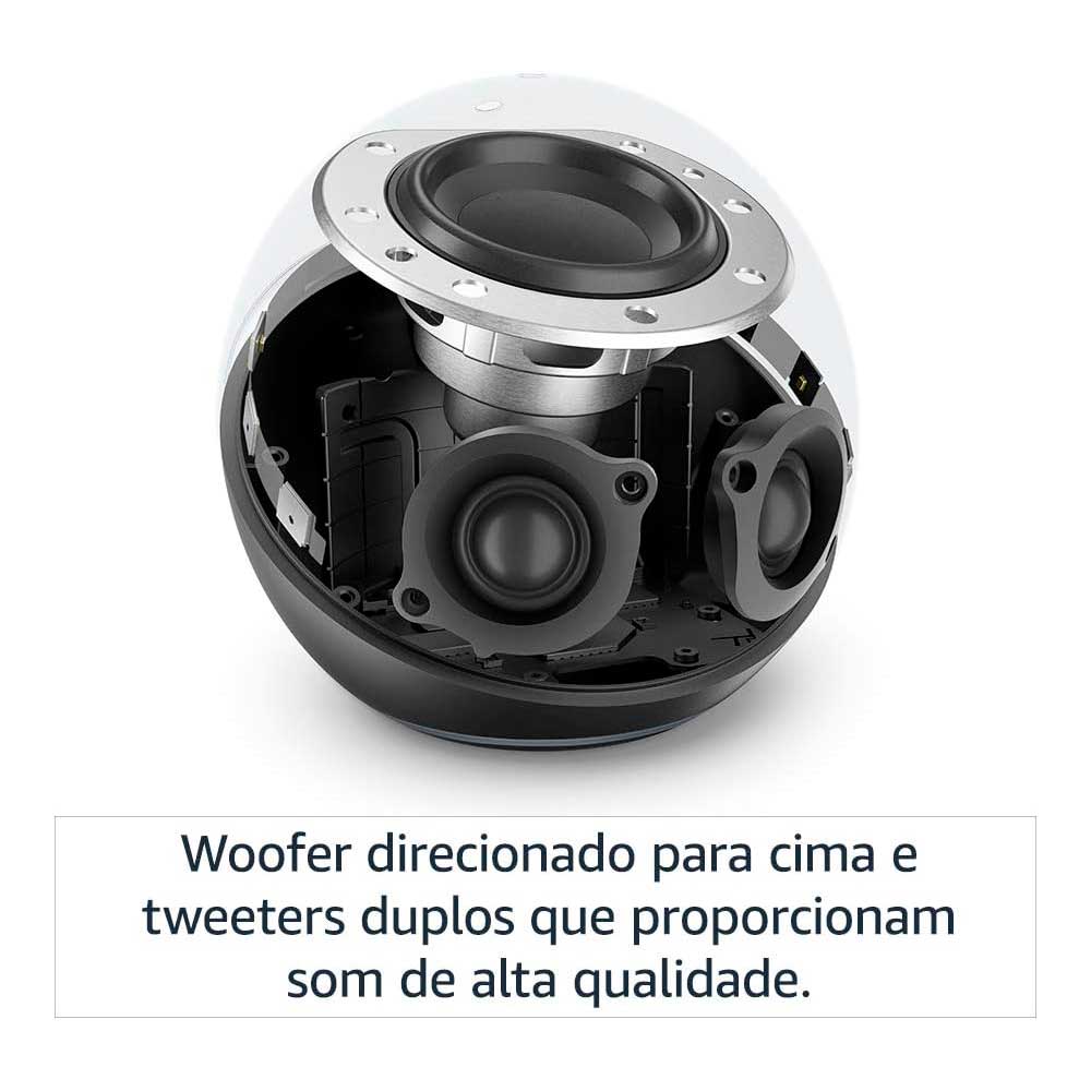 Encontraproduto.com.br - Amazon Echo com Alexa (4ª Geração): Com som premium e hub Zigbee de casa inteligente - Cor Azul