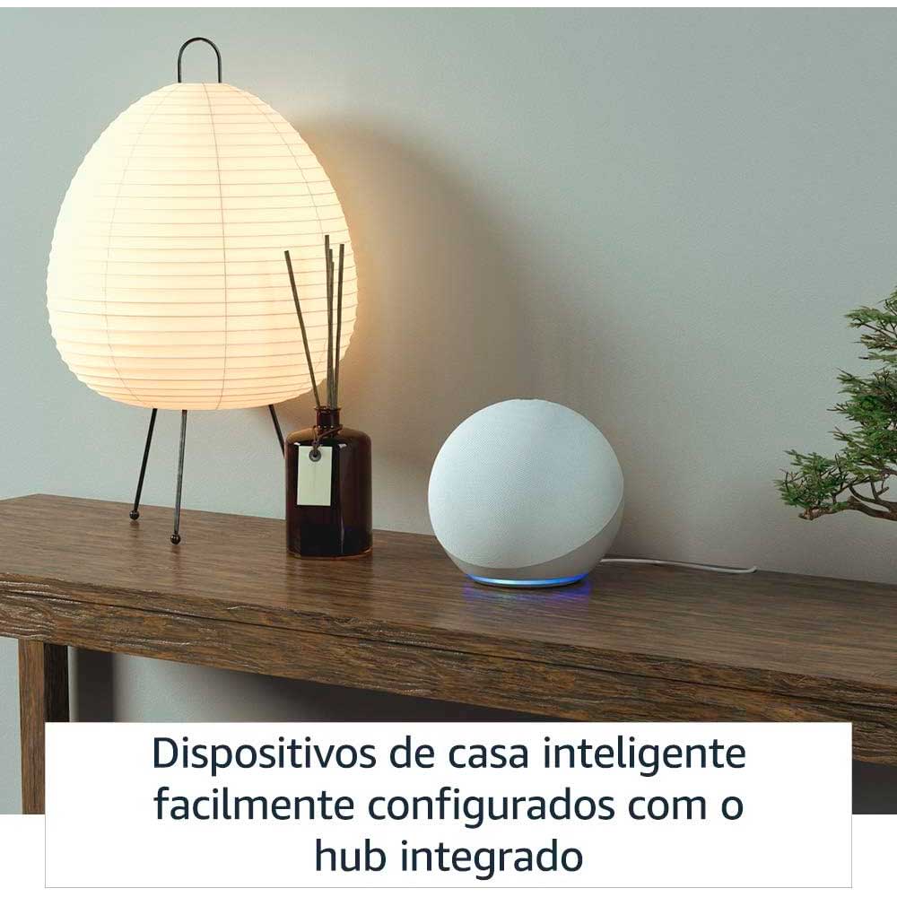 Encontraproduto.com.br - Amazon Echo com Alexa (4ª Geração): Com som premium e hub Zigbee de casa inteligente - Cor Azul