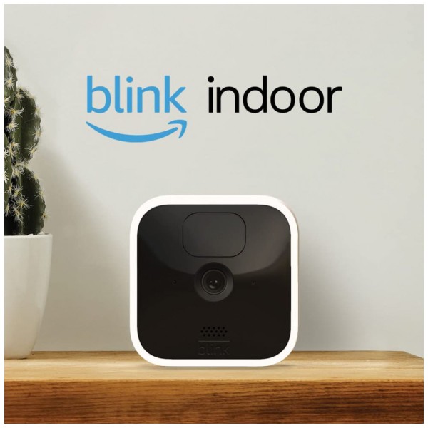 Encontraproduto.com.br - Câmera de Segurança HD sem Fio com Detecção de Movimento Blink Branca