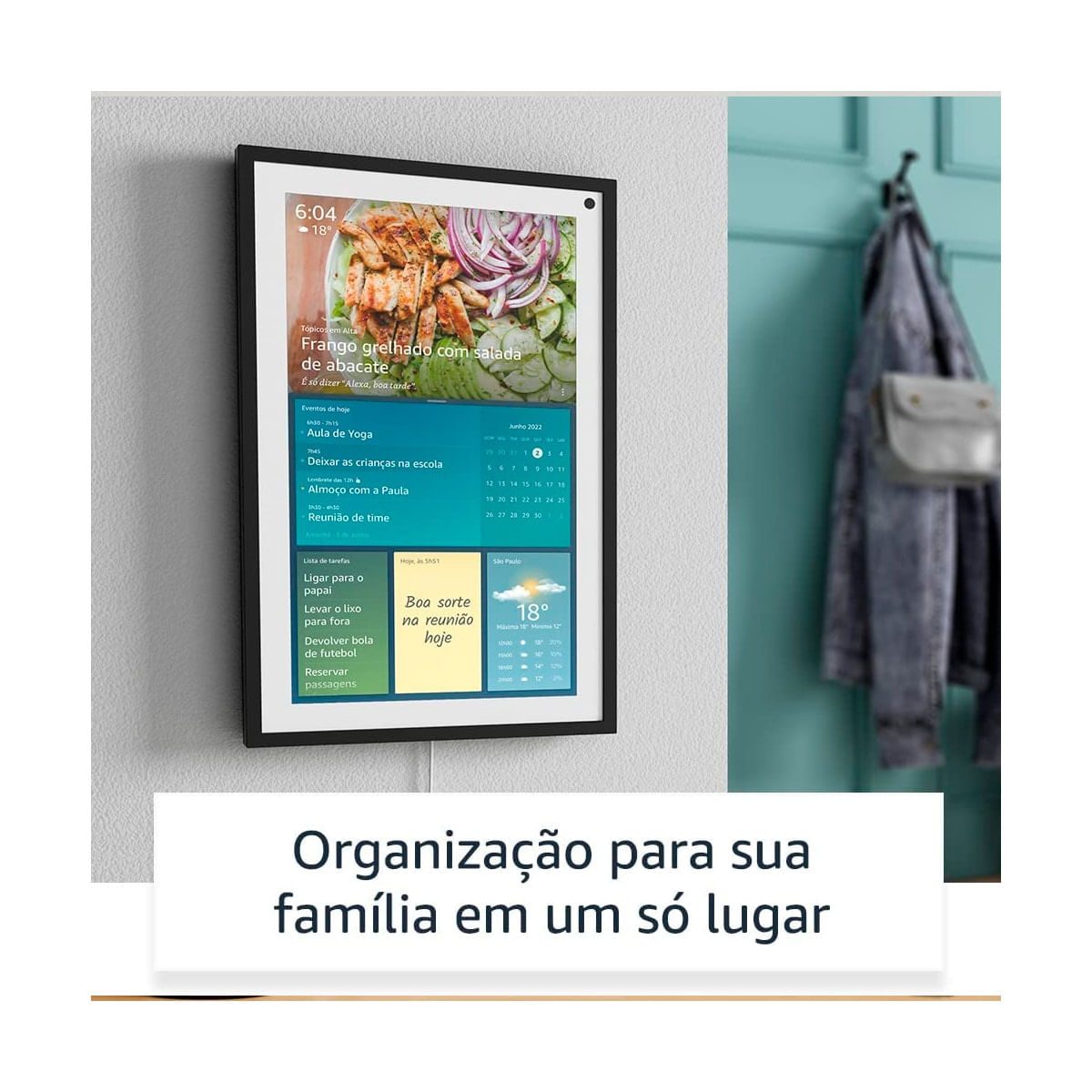 Encontraproduto.com.br - Echo Show 15 Amazon Smart Speaker Tela de 15,6” com Alexa