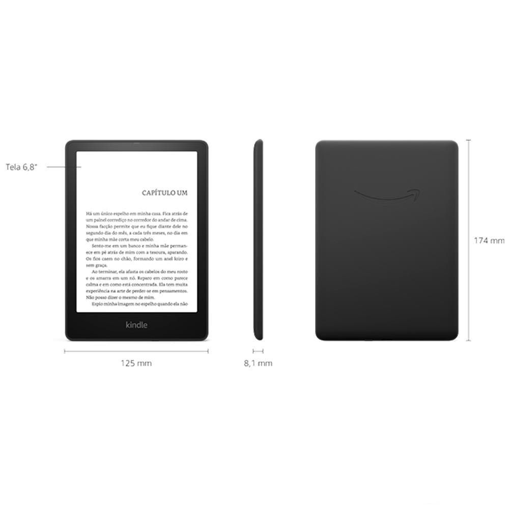Kindle Amazon Paperwhite 32gb Preto Com Tela De 6,8