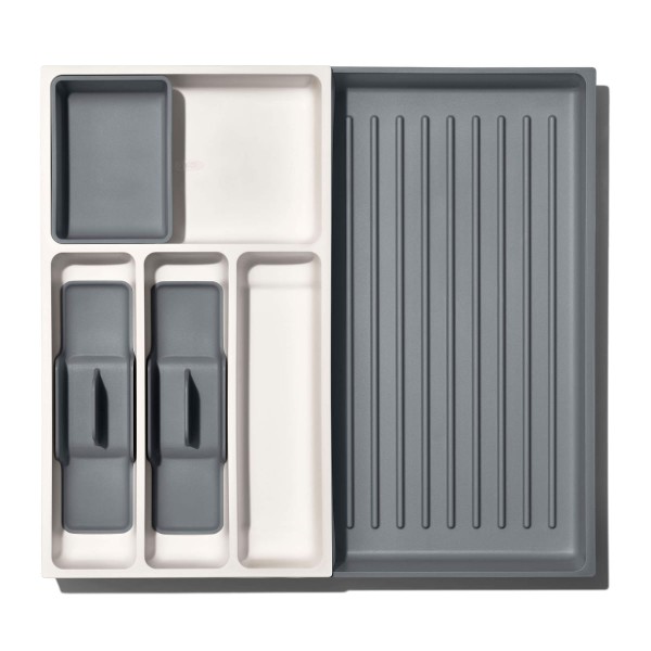 Encontraproduto.com.br - Organizador de Utensílios para Gaveta Expansível com 5 Compartimentos 6x45x41cm OXO