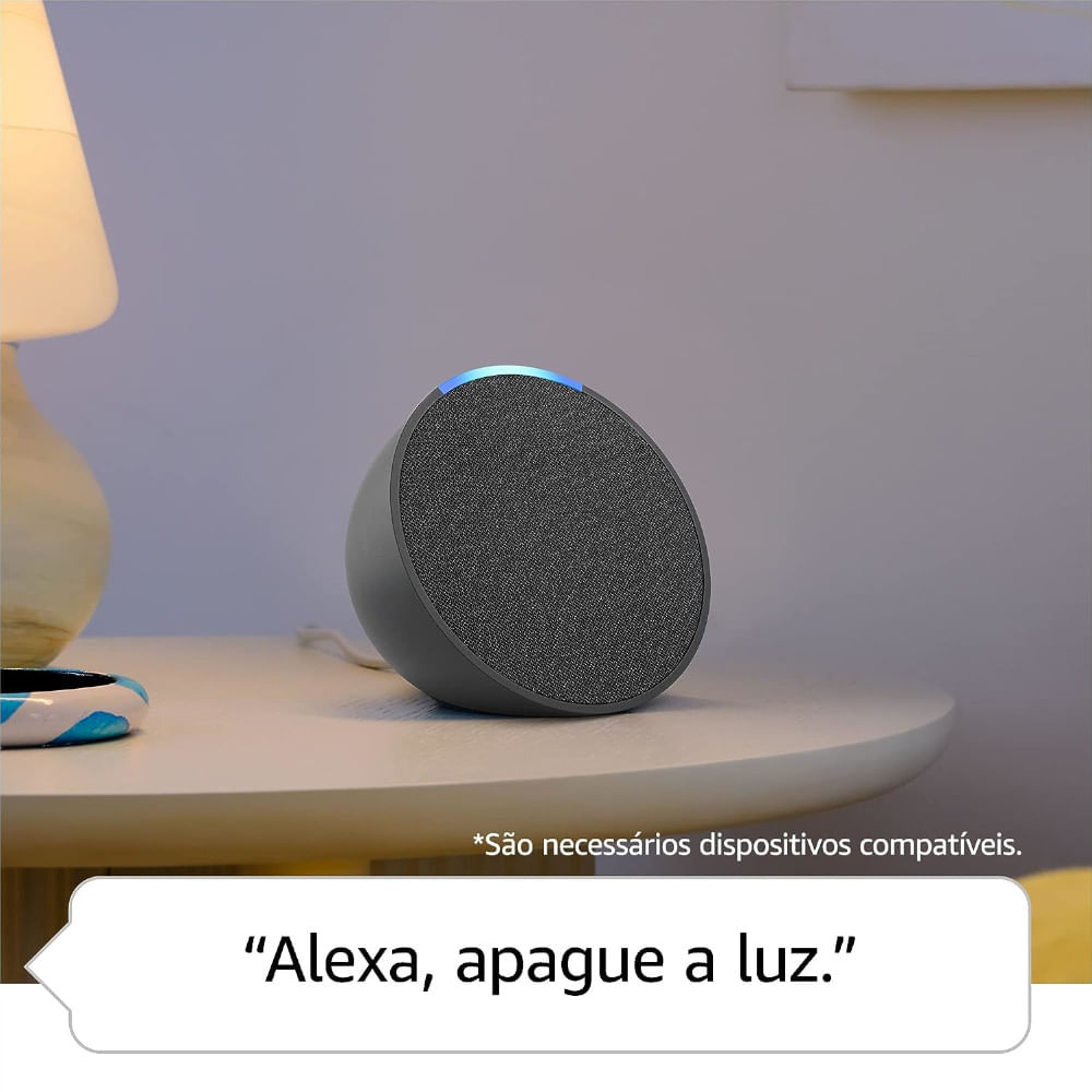 Encontraproduto.com.br - Amazon Echo Pop, Smart Speaker, com Alexa, Preto