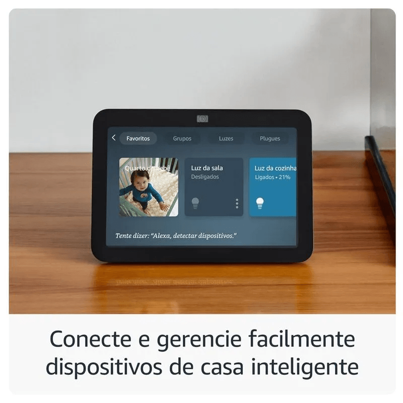 Encontraproduto.com.br - Dispositivo Smart Home Echo Show 8 3° Geração Alexa Preto- Amazon