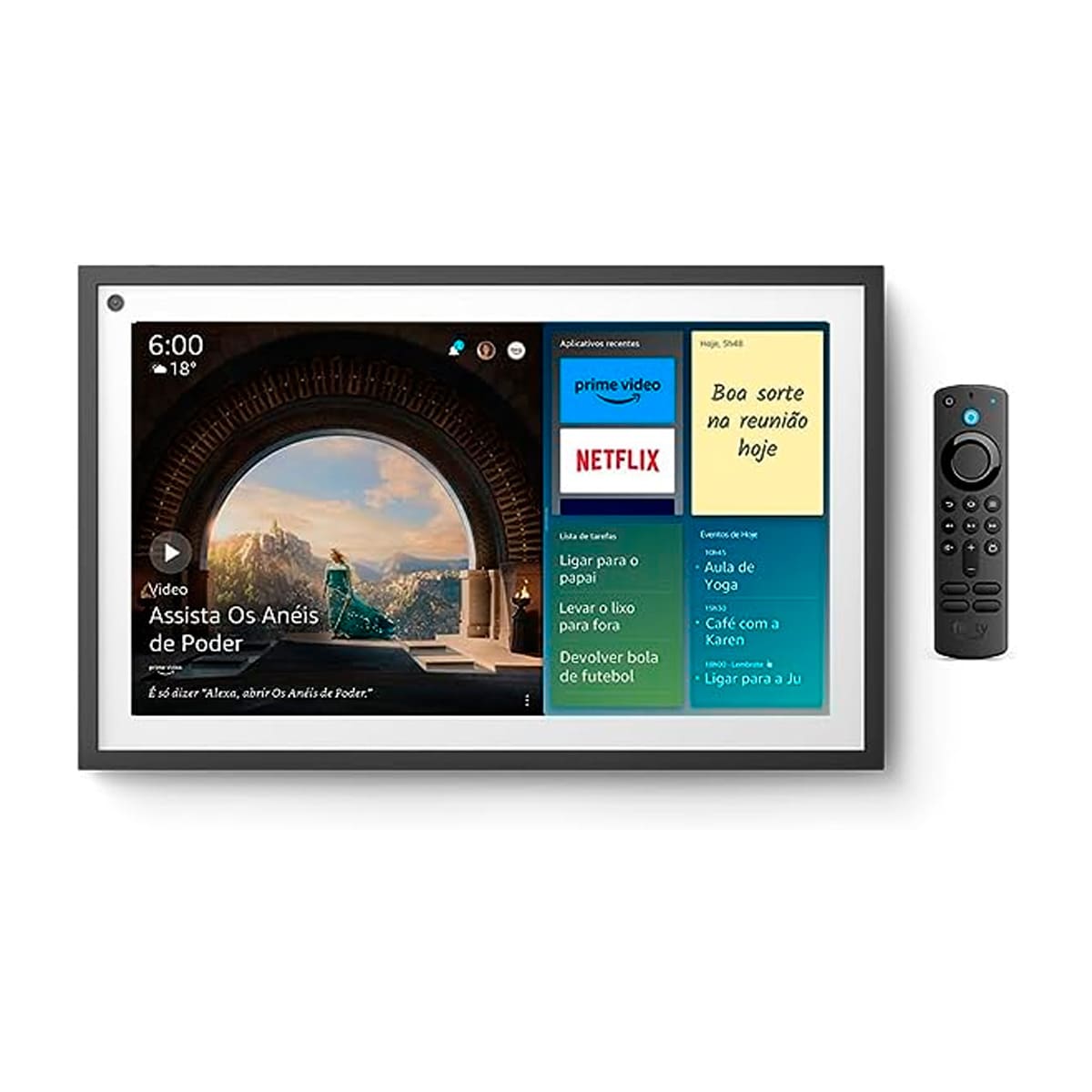 Encontraproduto.com.br - Amazon Echo Show 15, Controle de Voz, com Alexa, Branco